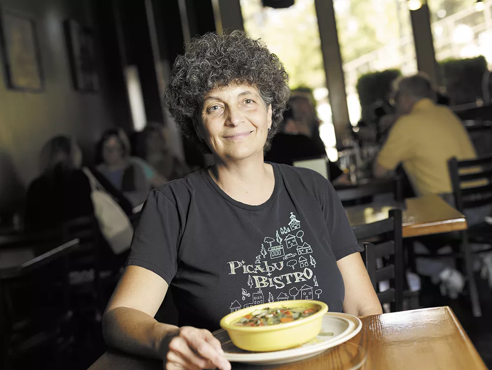 Picabu Bistro owner Jane Edwards says homemade soup is "a good way to use up ingredients you don't have anything else to do with." - YOUNG KWAK