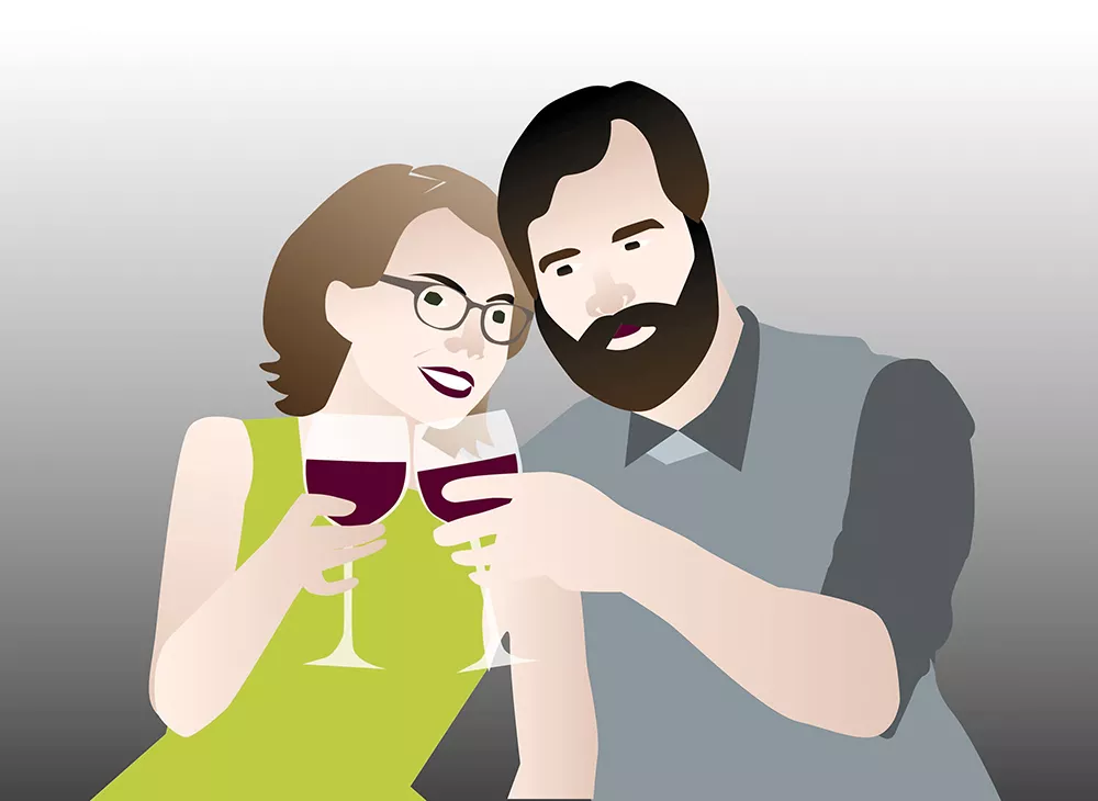 "These are my best drinking memories, the most romantic of the bunch. But even they are flawed." - JESSIE SPACCIA ILLUSTRATION