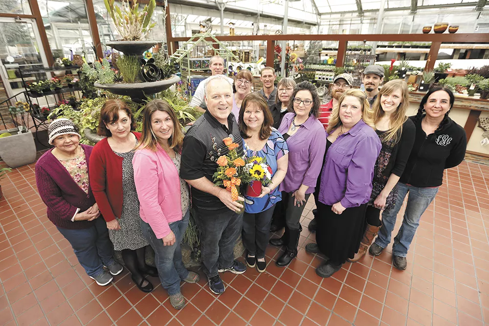 Co-Owners Jim and Kellee Alice (center; holding the flowers) and their award-winning team. - YOUNG KWAK