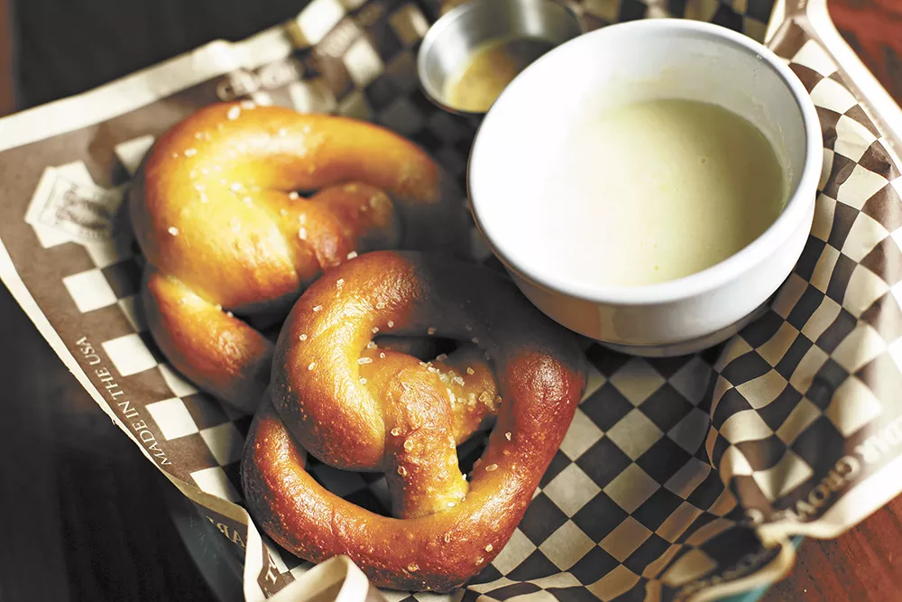 The Saranac Public House is one of the many places in the Inland Northwest that serves a pub pretzel. - YOUNG KWAK