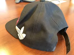Holyk's hat was found in the middle of the intersection where he was hit by a deputy's speeding vehicle, 20 feet from where he fell. - MITCH RYALS PHOTO