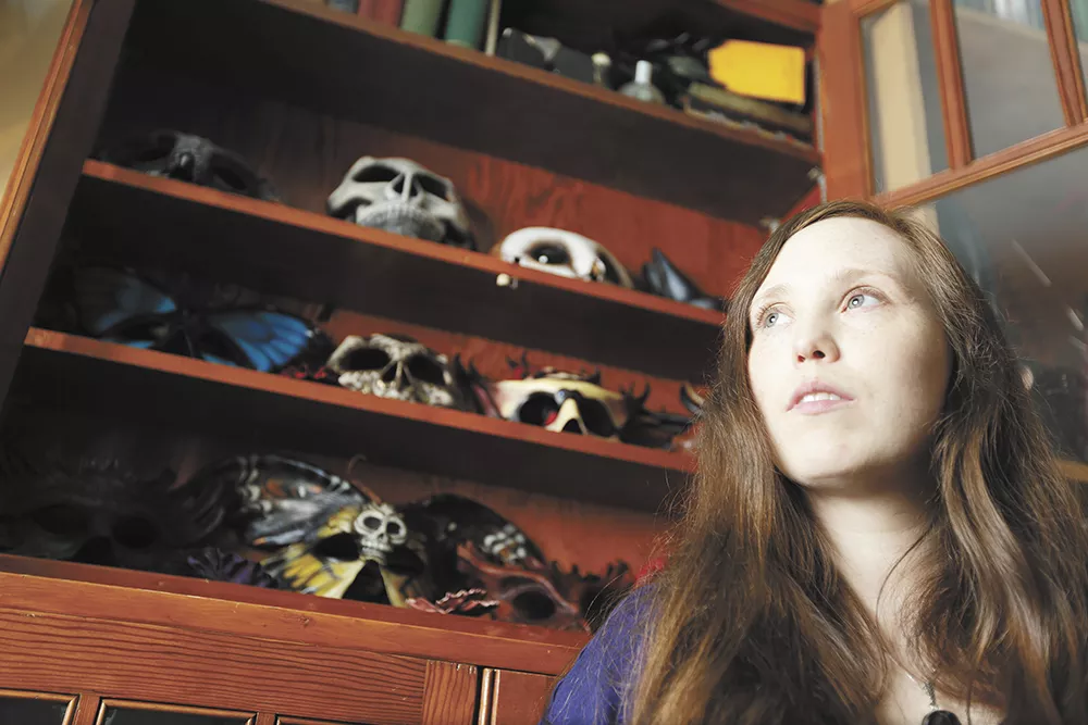 Annie Libertini discovered the art of leather maskmaking while in college; she’s sold more than 500 masks since. - YOUNG KWAK