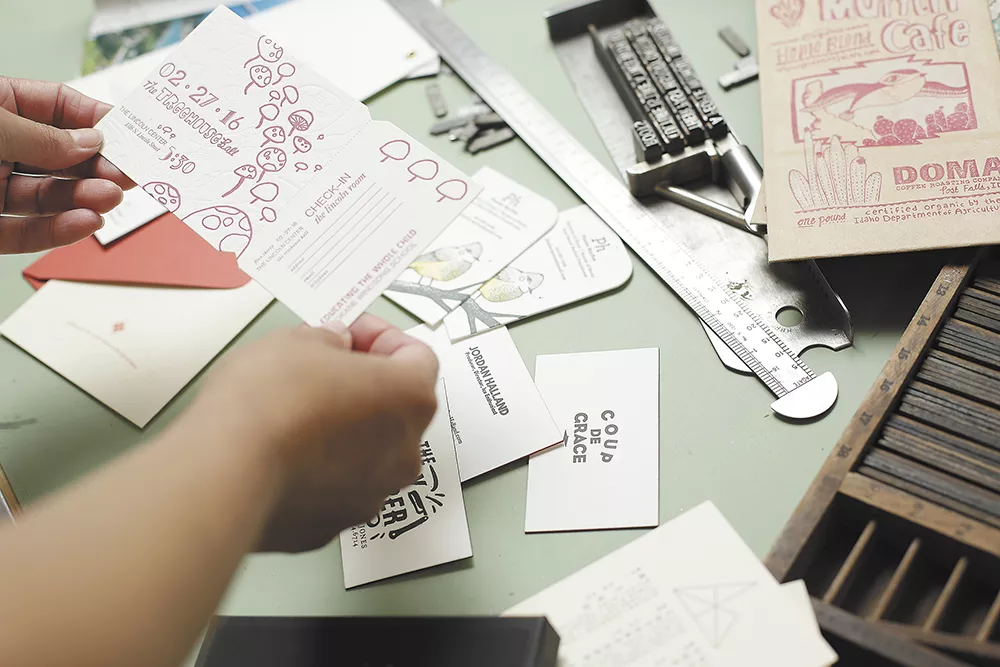 Breanna White melds modern graphic design technology with an outdated, manual mode of printing that's seeing a resurgence. - YOUNG KWAK