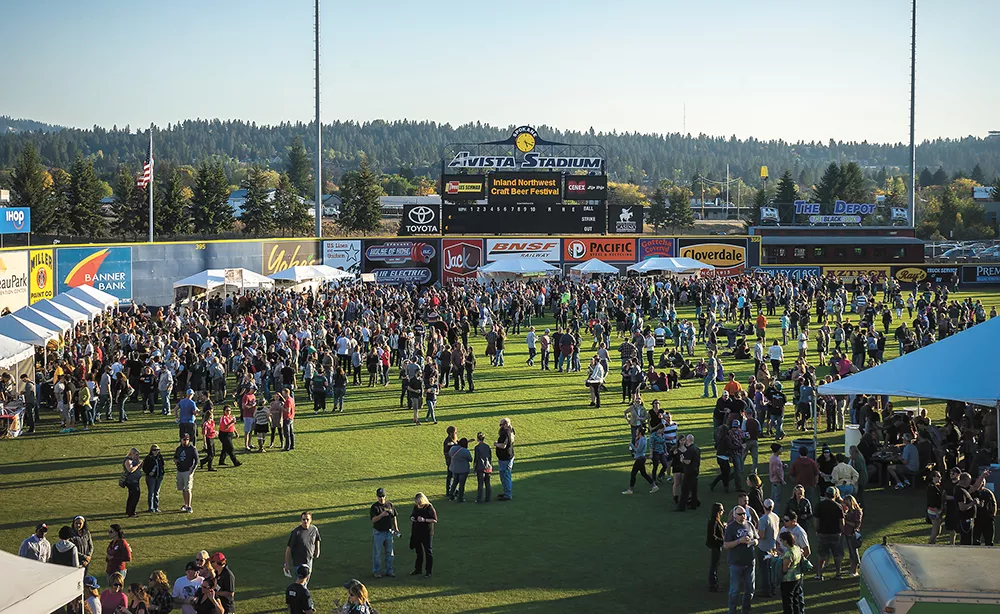 This year's festival in the outfield of Avista Stadium features even more beer than the last time around. - MARTY HIESTER PHOTO