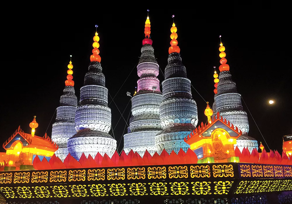 The Chinese Lantern Festival is lighting up Riverfront Park for a second straight year. - TED S. MCGREGOR JR.