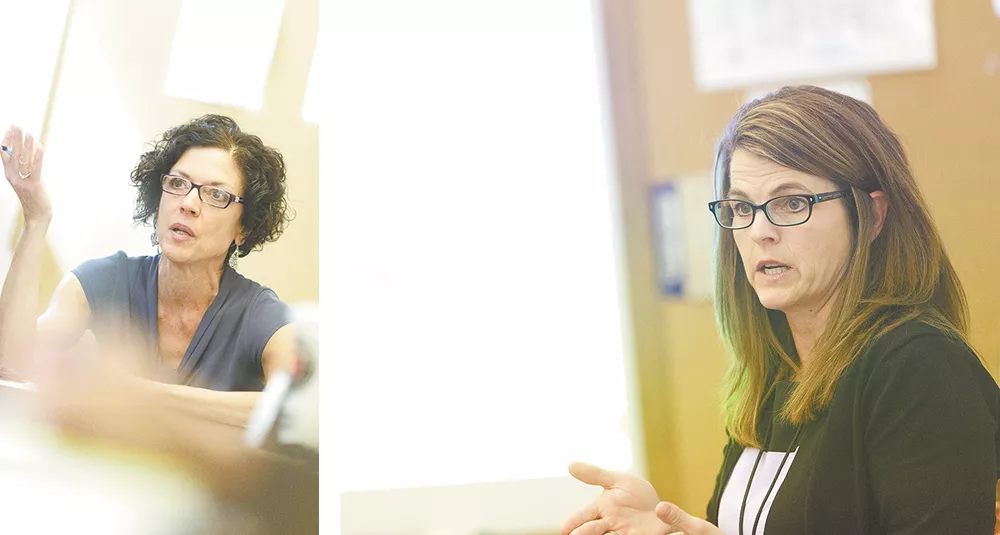 In their efforts to improve Spokane's justice system, Judge Maryann Moreno (left) and Criminal Justice Administrator Jacquie van Wormer say it's time to re-evaluate a reform program. - YOUNG KWAK