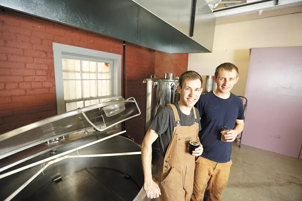 Patrick Sawyer, left, and Jake Wilson are changing Chewelah's "Kokanee mindset," one craft beer at a time. - YOUNG KWAK