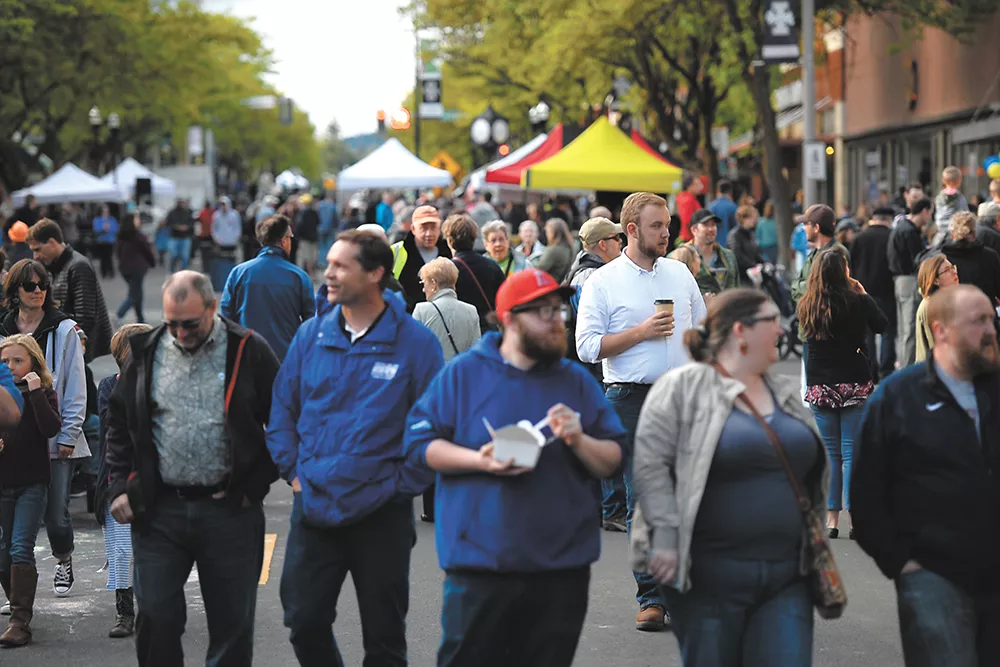 A new report shows that shoppers at the weekly Moscow Farmers Market infuse millions of dollars into the local economy each year. - LUKE HOLLISTER