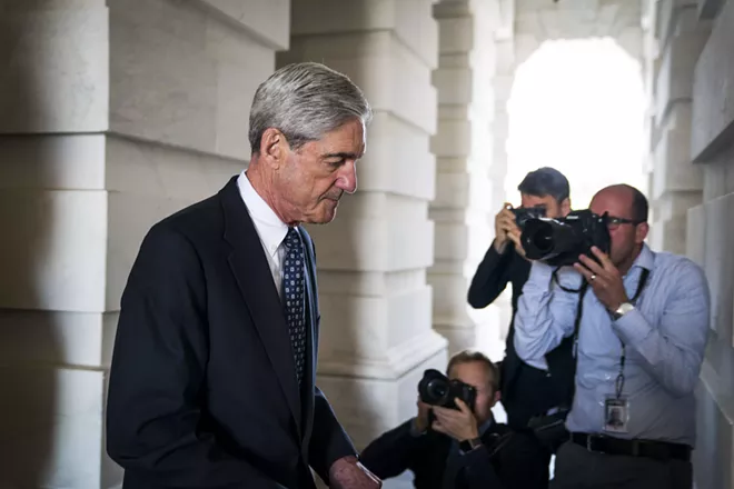 Robert Mueller, the former FBI director and special counsel leading the Russia investigation, leaves the Capitol in Washington, June 21, 2017. Mueller has issued subpoenas from a Washington-based grand jury in recent weeks, according to several lawyers involved in the case, the New York Times reported on Aug. 3. - DOUG MILLS/THE NEW YORK TIMES