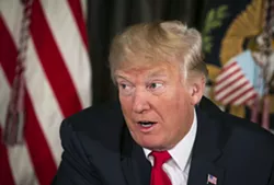 “We condemn in the strongest possible terms this display of egregious violence on many sides,” said President Trump, adding that he had been in contact with Virginia officials. - AL DRAGO/THE NEW YORK TIMES