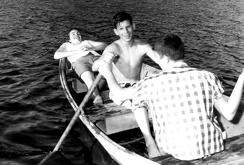 After a flurry of work, the first campers were able to enjoy Davis Lake in August of 1957. - CAMP SPALDING PHOTOS