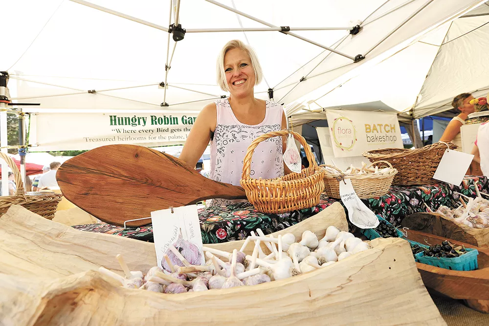 Lena Lopez Schindler sells several lesser-known garlic varieties at local farmers markets. - YOUNG KWAK