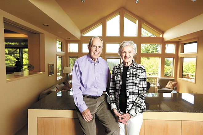 Dave and Mari Clack at their South Hill home. - YOUNG KWAK