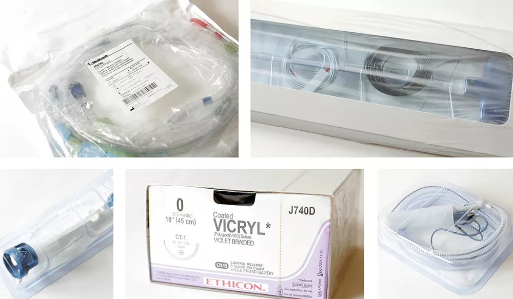 Medical supplies, still in their original packaging, are ready for purchase by hospitals participating in the H-Source marketplace. - YOUNG KWAK