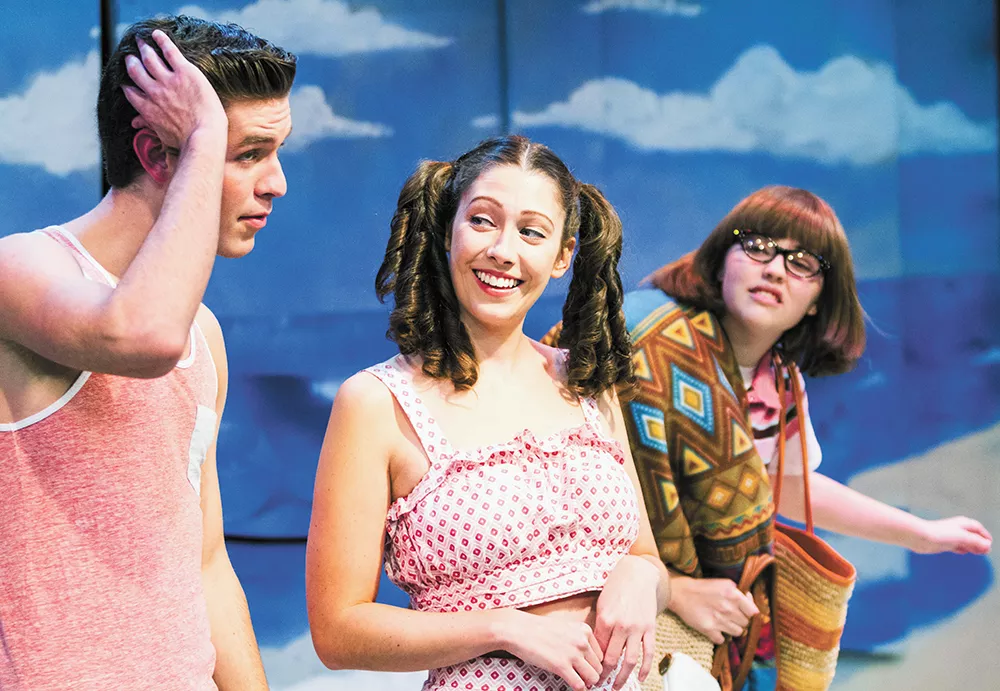 FROM LEFT: Dennis Julian Burgess as Star Cat, Rushele Herrmann as Chicklet and Grayson Davey as Berdine. - JEFF FERGUSON