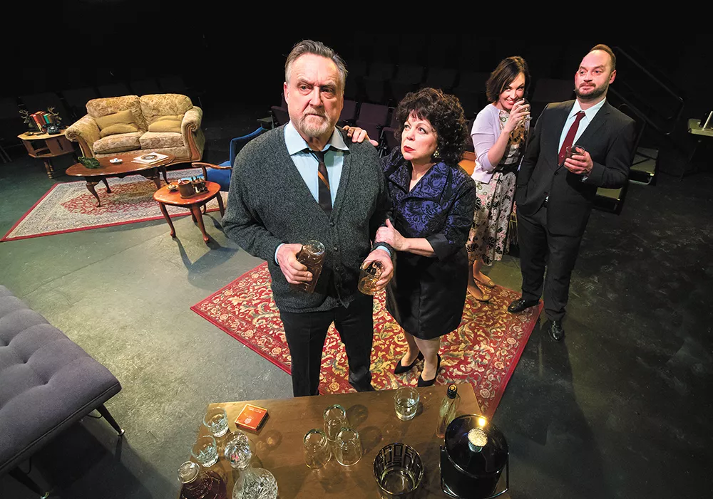 Edward Albee's classic Who's Afraid of Virginia Woolf? goes in the round