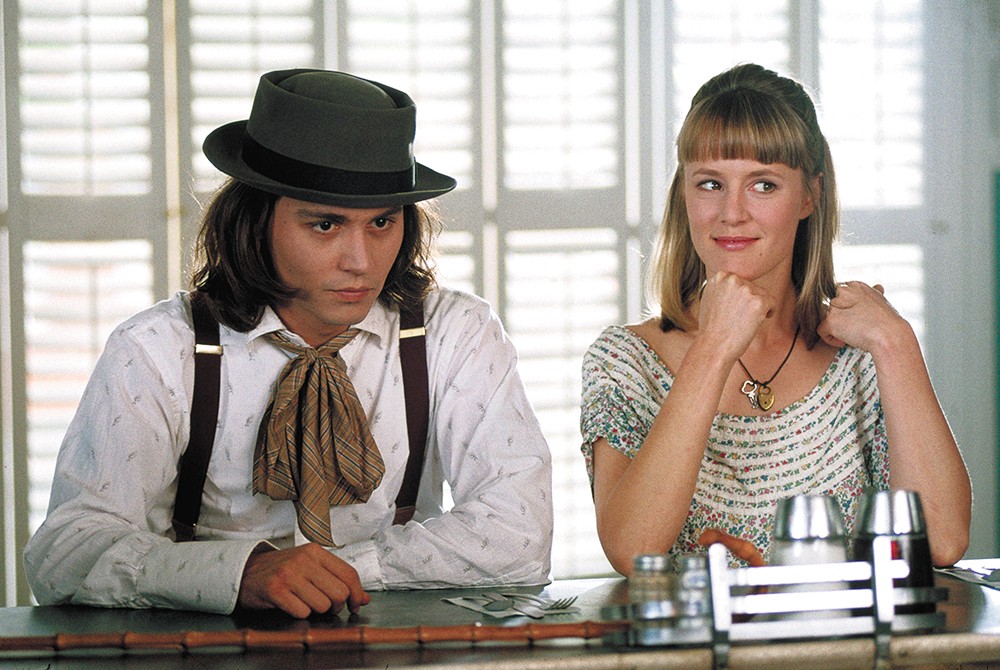 Johnny Depp as Sam, and Mary Stuart Masterson as Joon.
