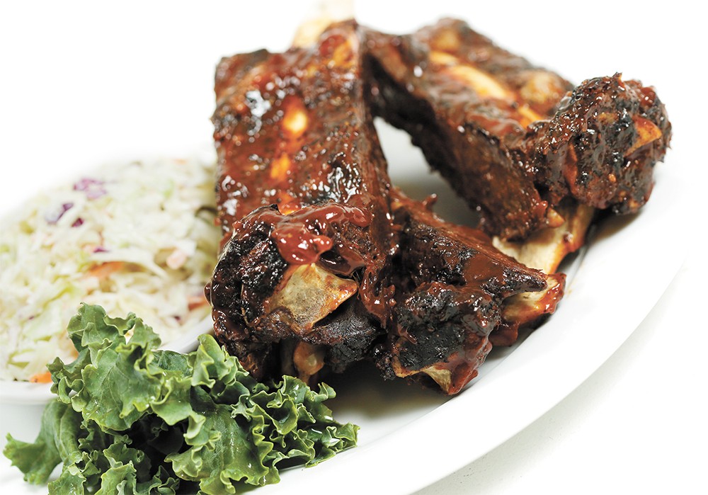 Bison ribs from Sweet Lou's Restaurant and Tap House