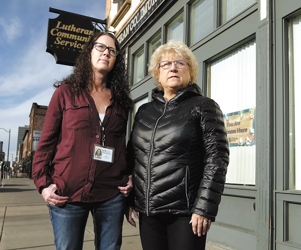 Lutheran Community Services Victim AdvocatesCarol Ulland (left) and Shannon Kapek. |YOUNG KWAK photo