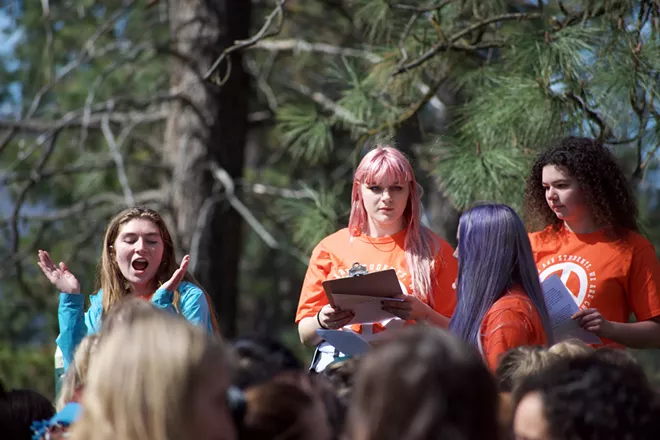 Marissa Kenney (left) Shaundra Russell and Dharma Hoy (right) helped organize the walkout - WILSON CRISCIONE