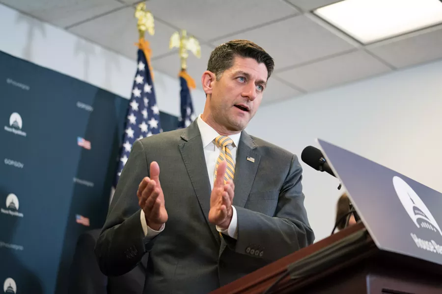House Speaker Paul Ryan (R-Wis.) speaks during a weekly news conference on Capitol Hill in Washington, June 6, 2018. Ryan agreed on Wednesday that the FBI did nothing wrong by using a confidential informant to contact members of the Trump campaign as it investigated its ties to Russia, contradicting President Donald Trump’s assertions of a broad conspiracy by federal law enforcement. - ERIN SCHAFF/THE NEW YORK TIMES