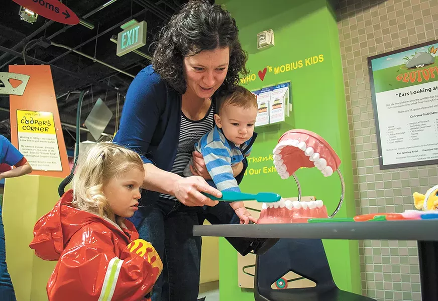 Visit Mobius Children's Museum on Father's Day and save two bucks on admission.