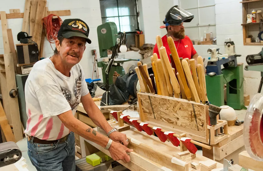“Keeps me out of the house. Keeps me out of trouble," says Jay Braun, of the Vets Garage. "Hopefully we’ll get a new facility and it will be bigger and better.” - DANIEL WALTERS PHOTO