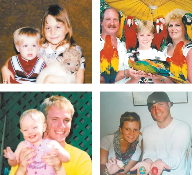 Family photos of Patrick Flynn with family and friends.