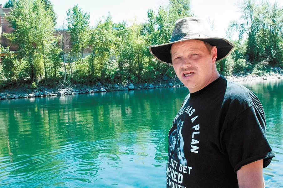 Brander Castle recounts his family's harrowing inner-tubing. - DANIEL WALTERS PHOTO
