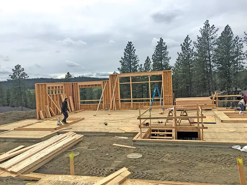 Johnna Nickoloff documented the entire construction process of her family's custom home in south Spokane. - JOHNNA NICKOLOFF PHOTO