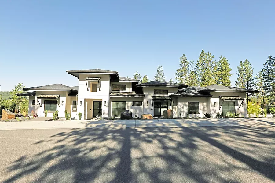 Creating the crisp, modern Mediterranean exterior Johnna Nickoloff envisioned for her new home was a challenge; she finally found an example of the look on houzz.com. - YOUNG KWAK
