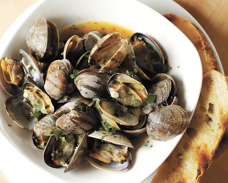 Steamed Manila clams from Park Lodge. - YOUNG KWAK