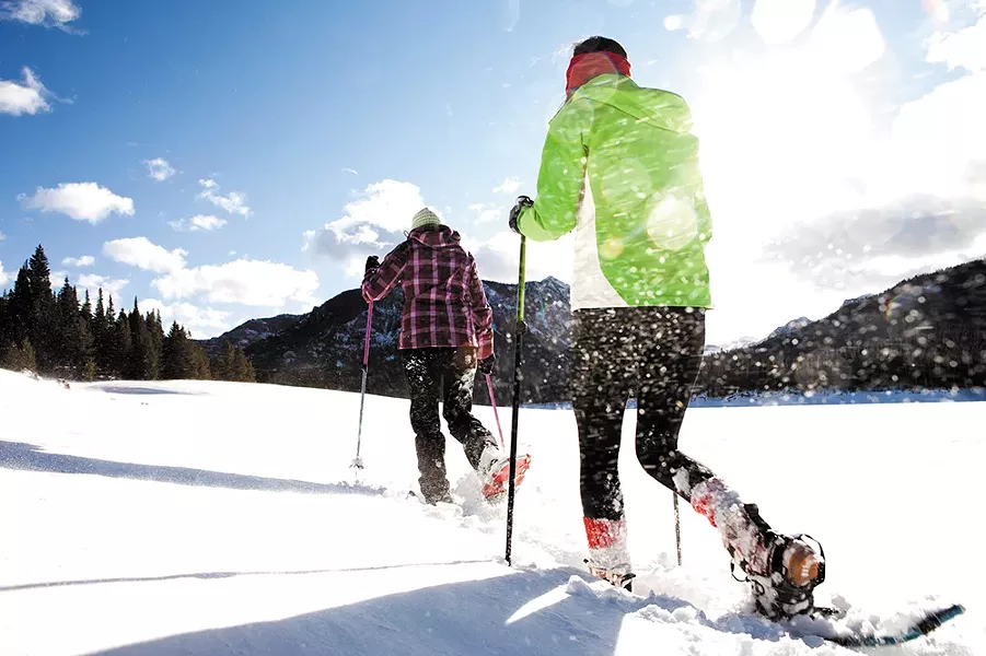Spokane's Parks Department hosts dozens of snowshoeing events each year.