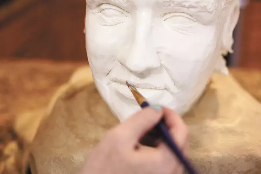 Chef Wortman recently practiced her technique by making this buttercream bust. - YOUNG KWAK