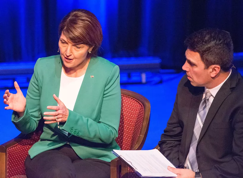 Rep. Cathy McMorris Rodgers at the debate last month. - DANIEL WALTERS PHOTO