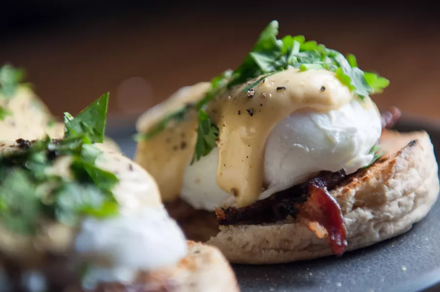 Eggs benedict - DANIEL WALTERS PHOTO