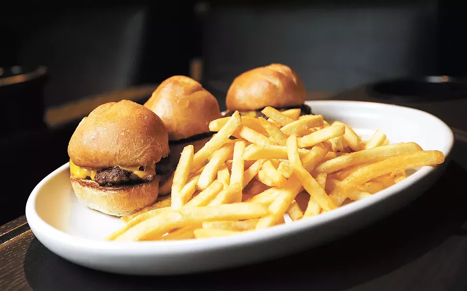 Sliders from the "dark menu." - YOUNG KWAK