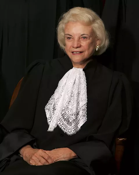 Justice Sandra Day O'Connor, at the Supreme Court in Washington, Oct. 31, 2005. O’Connor, the first woman to serve on the U.S. Supreme Court, disclosed that she had dementia and would withdraw from public life in a letter to the public on Oct. 23, 2018. - DOUG MILLS/THE NEW YORK TIMES