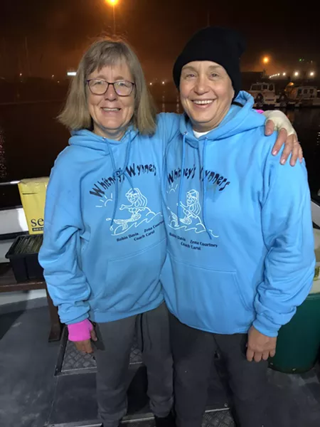 Robin Davis and her swimming partner, Zena Courtney. - COURTESY OF ROBIN DAVIS