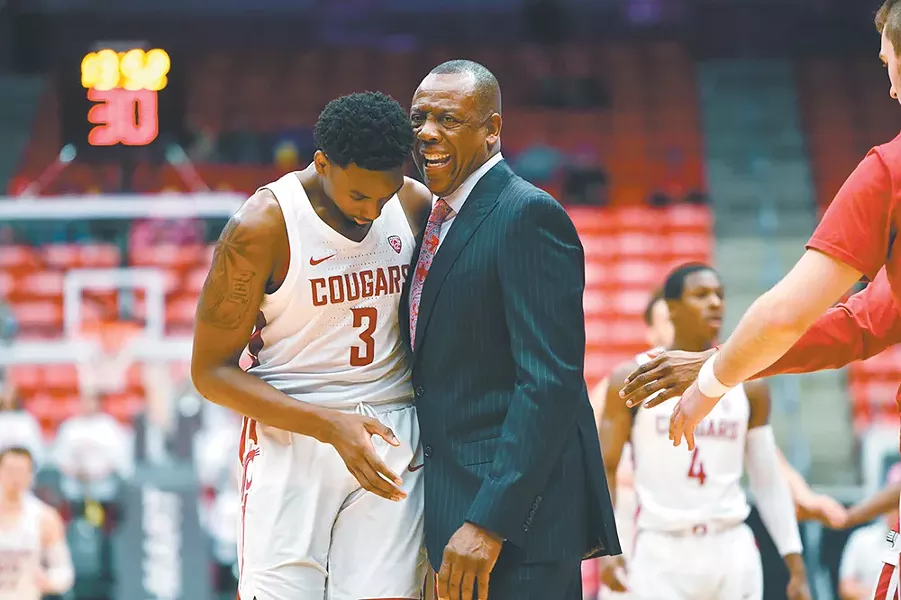 Ernie Kent (right) and Robert Franks. - WSU ATHLETICS PHOTO