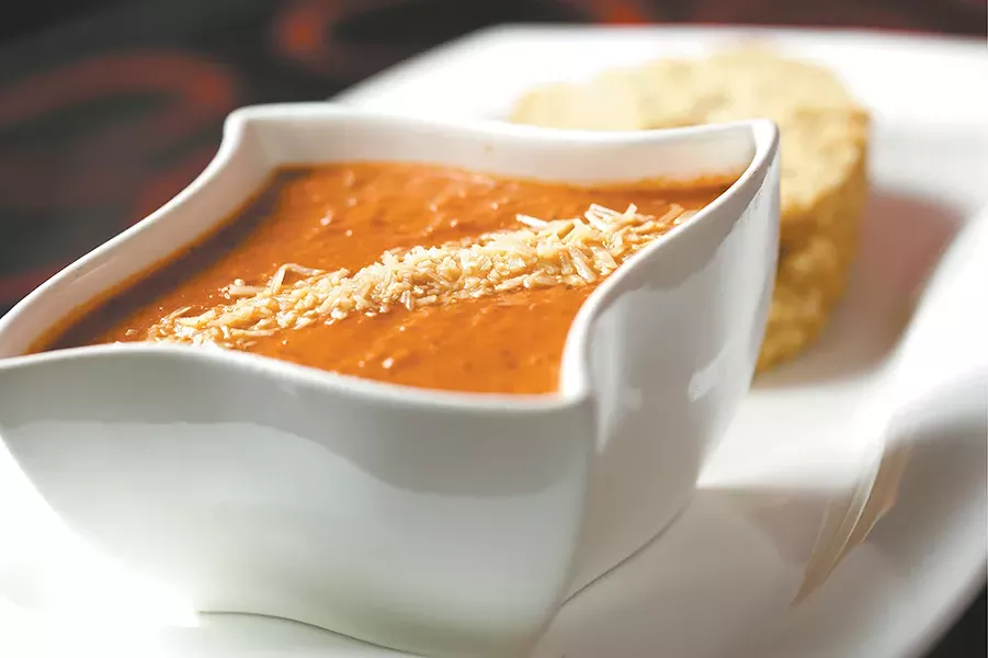 Soulful Soups' tomato basil is chunky and filling. - YOUNG KWAK