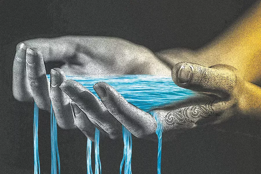 A tribe in New Zealand successfully argued that a river itself has legal rights. - ANSON STEVENS-BOLLEN ILLUSTRATION