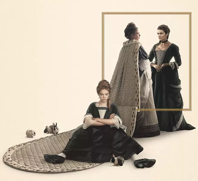 Emma Stone schemes her way to the top in The Favourite.