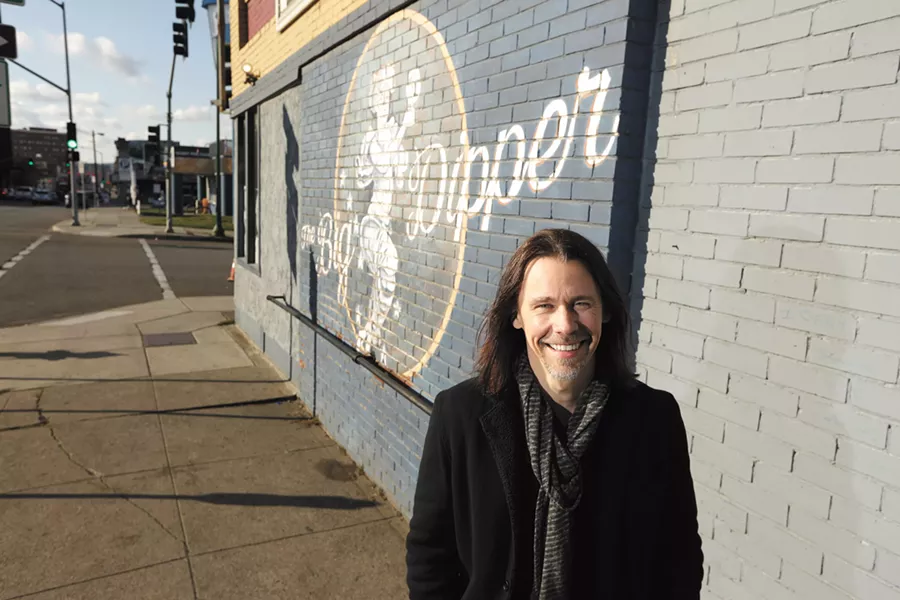 Myles Kennedy outside the Big Dipper, a place that inspired him to pursue original music years before he got to play there. - YOUNG KWAK