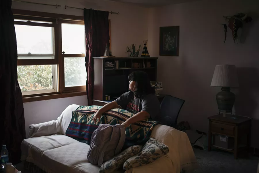 Ruth Fourstar, a student at Wolf Point High School, whose grandmother made a complaint to the Education Department’s Office for Civil Rights, in Wolf Point, Mont., Aug. 20, 2018. The government plans to investigate whether Wolf Point schools discipline Native American students more harshly than white students, shunt them into remedial programs without appropriate cause, and deny them special education evaluations and services. - ANNIE FLANAGAN/THE NEW YORK TIMES