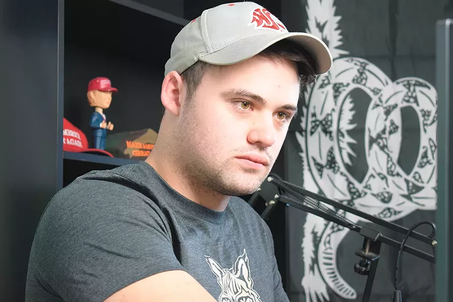 Alt-right activisit James Allsup. - WILSON CRISCIONE PHOTO