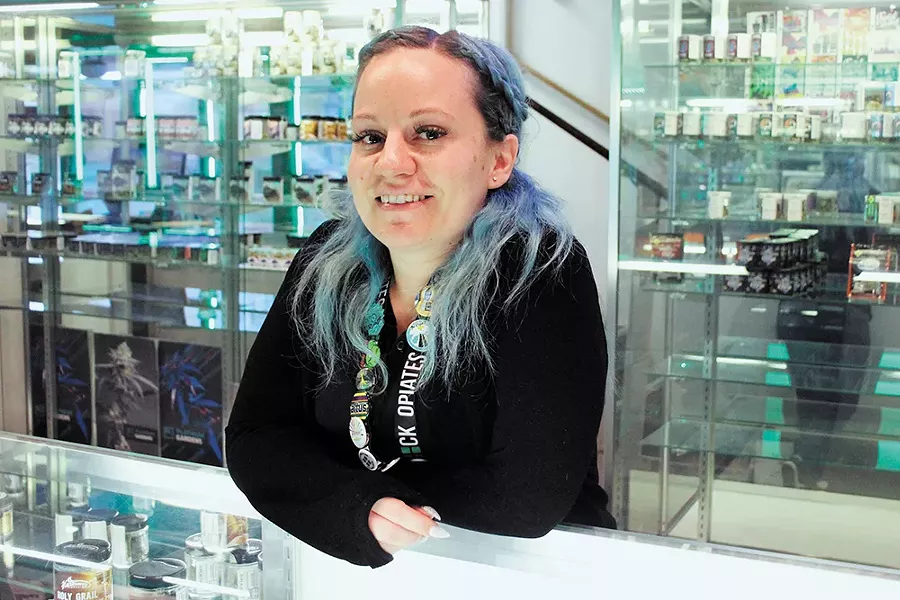Before budtending, Brittany Friedlander worked behind the bar. - QUINN WELSCH PHOTO