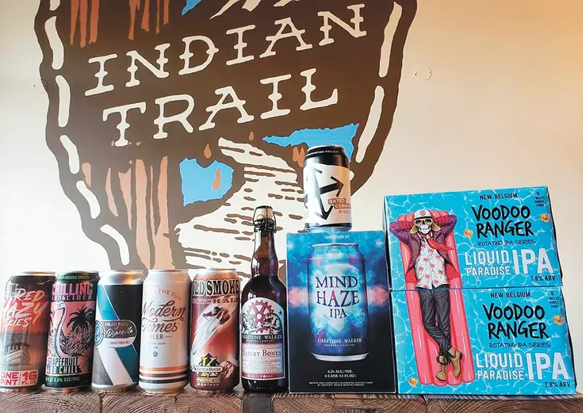 Happy Trails to Brews offers a variety of craft beer and cider.