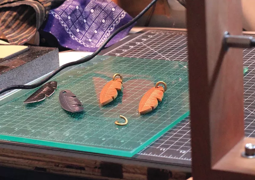 Westward Leather Company products in progress. - CARRIE SCOZZARO PHOTO