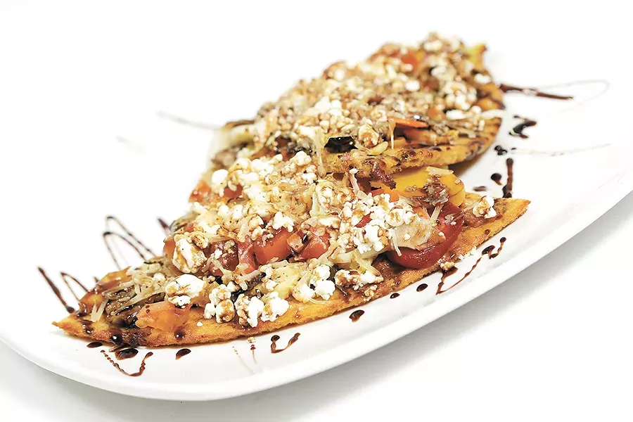 Roasted vegetable pizza from Palouse Bar and Grill